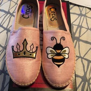 CIRCUS BY SAM EDELMAN PINK QUEEN BEE ESPADRILLES